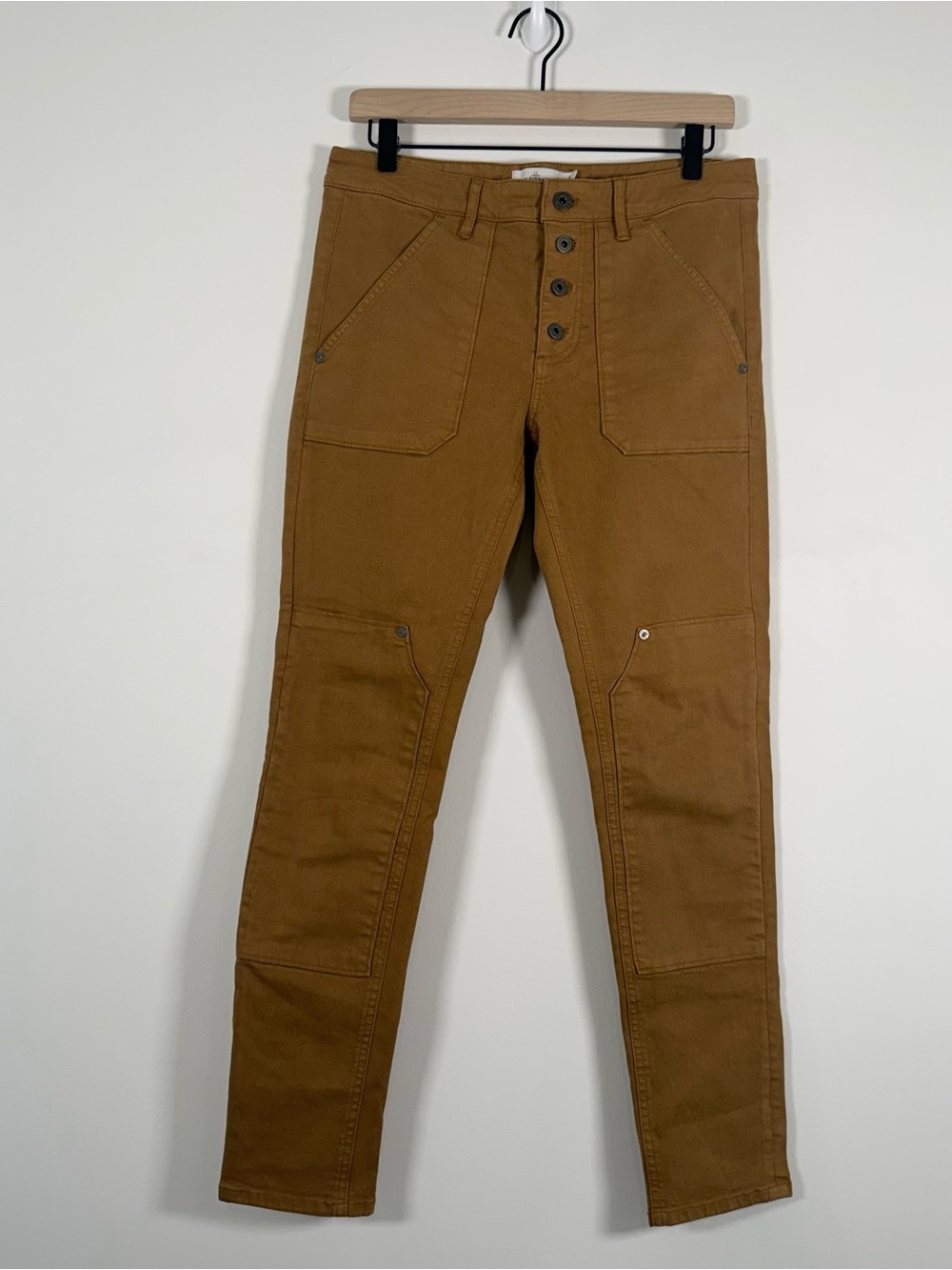 L.L. Bean Slim Utility Skinny Pants in Caramel